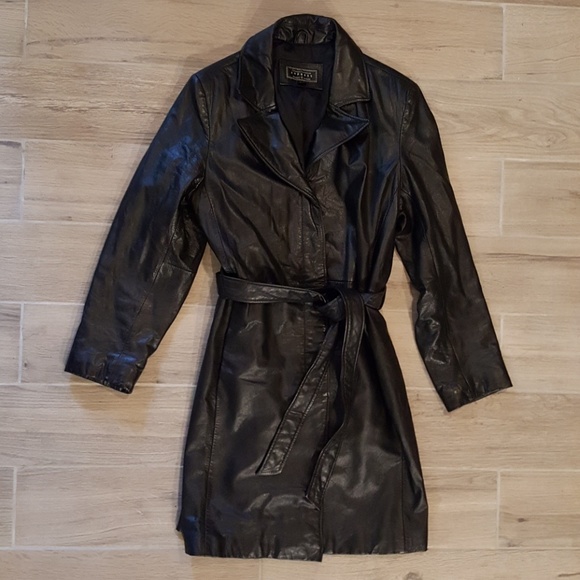 Express Jackets & Blazers - Express Large Leather Thinsulate Lined Belt Jacket Express Jackets & Blazers - Express Large Leather Thinsulate Lined Belt Jacket